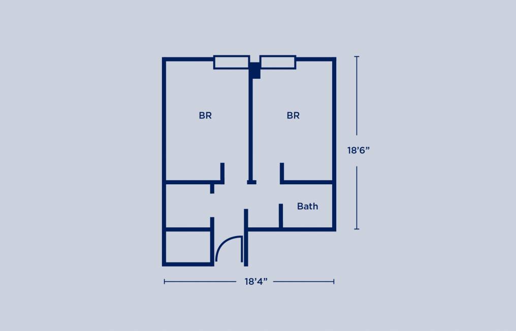 Rodin Double Two Bedroom Layout