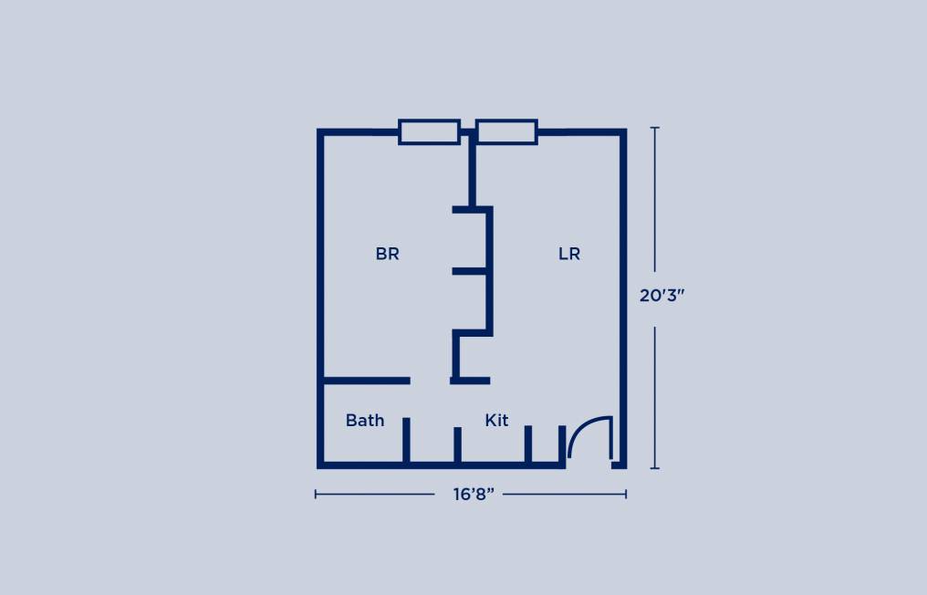 Harnwell Single Apartment Layout