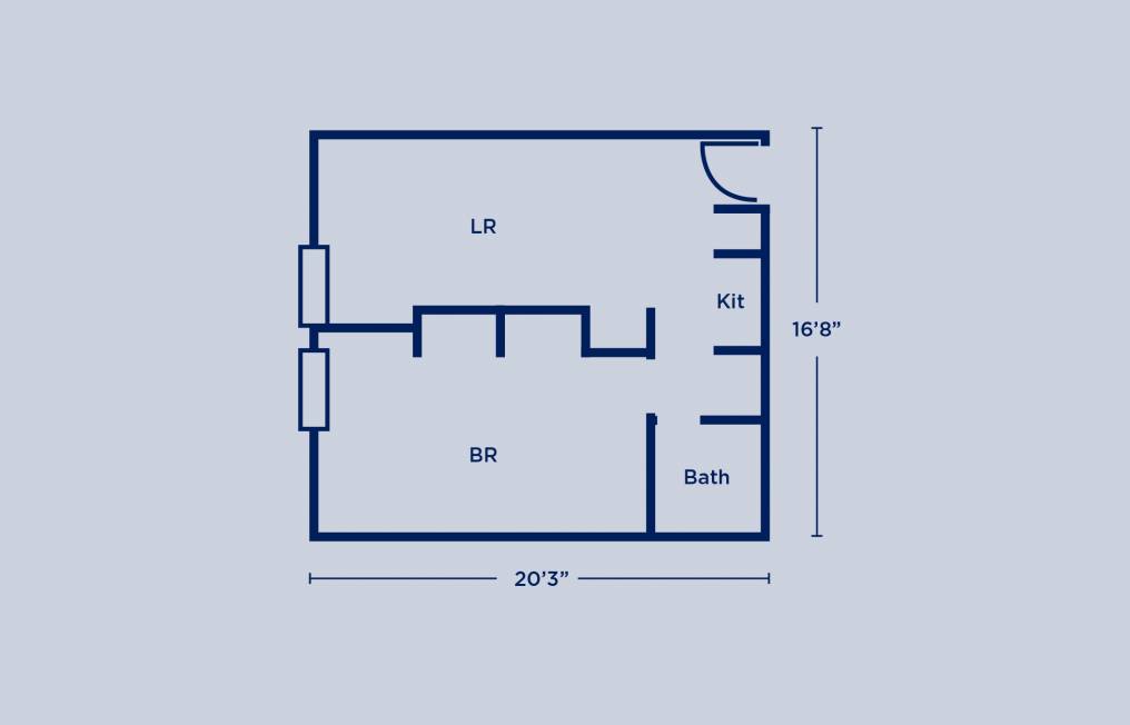 Harrison Single Apartment Layout