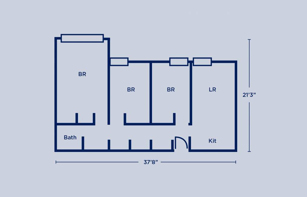 Harrison Triple Apartment Layout