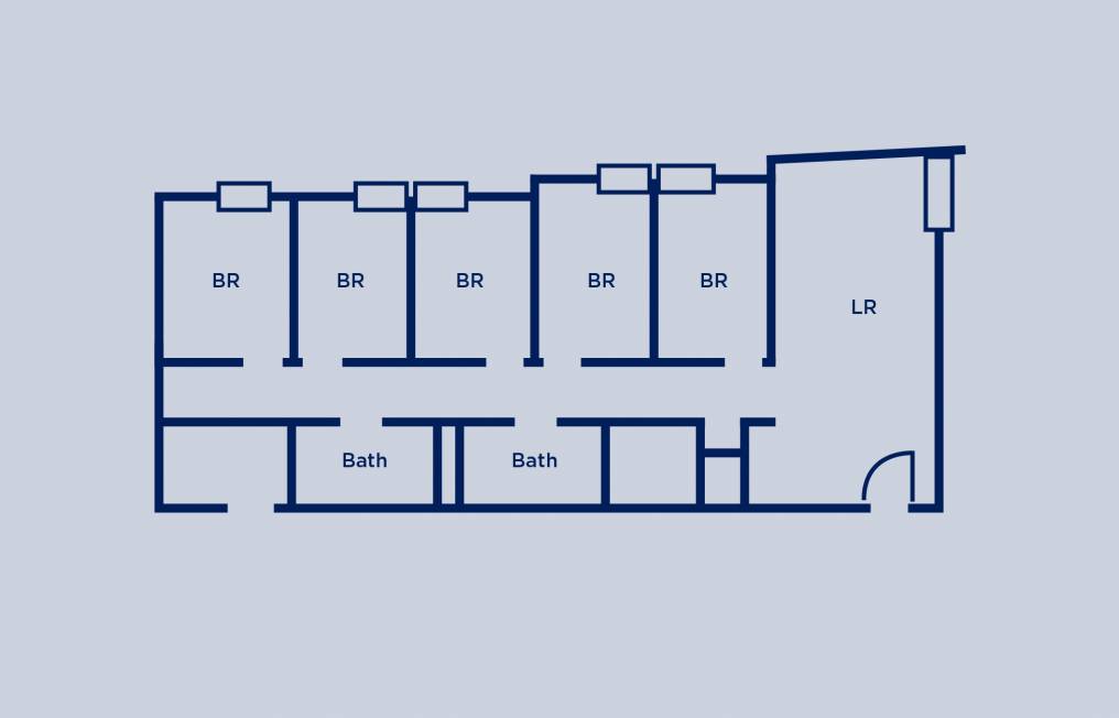 Lauder Five Bedroom Suite Layout