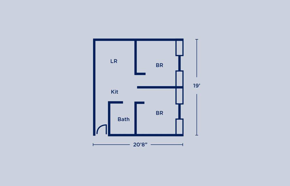 Sansom Place Double Apartment Layout