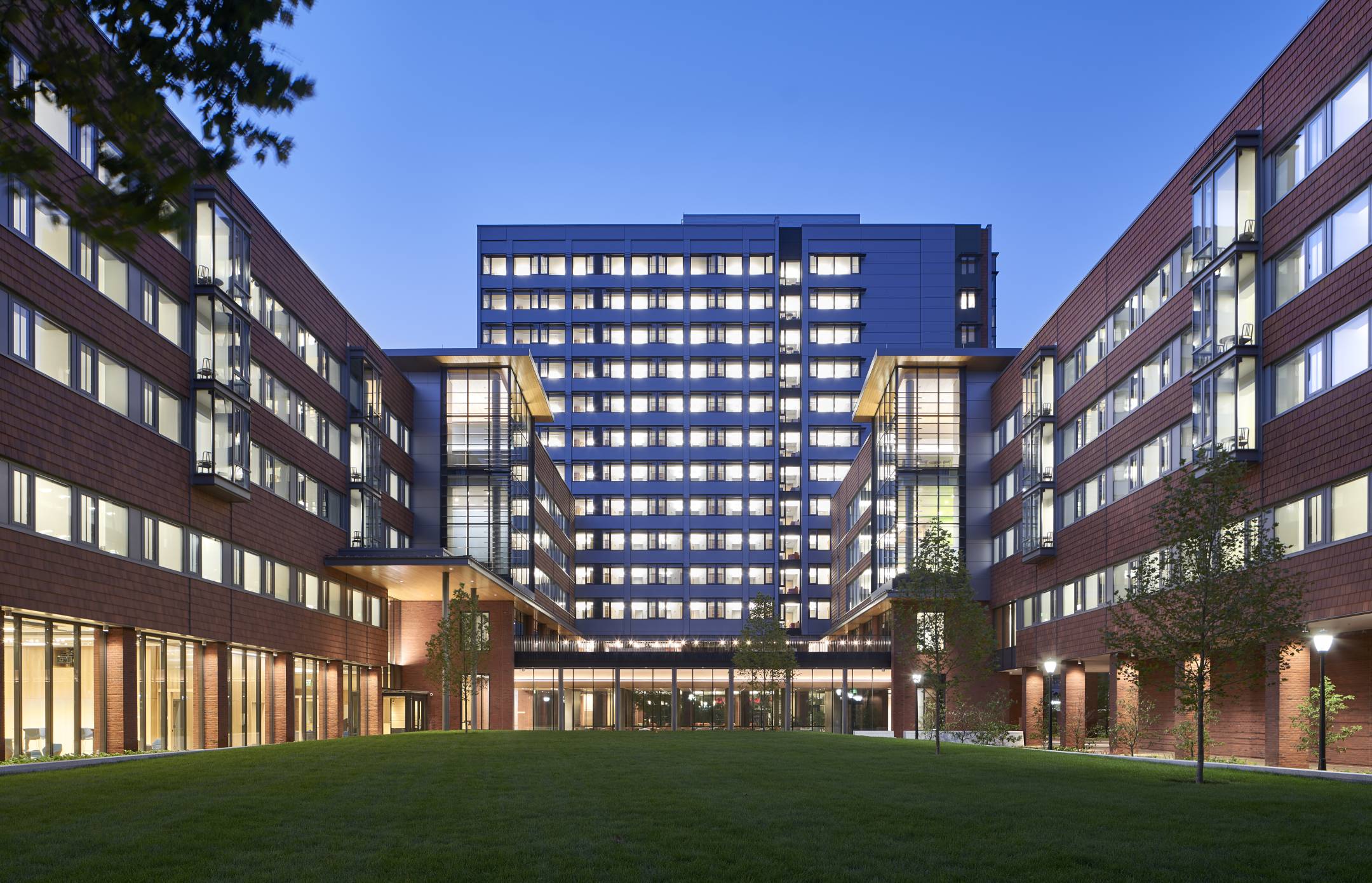 Gutmann College House at Night